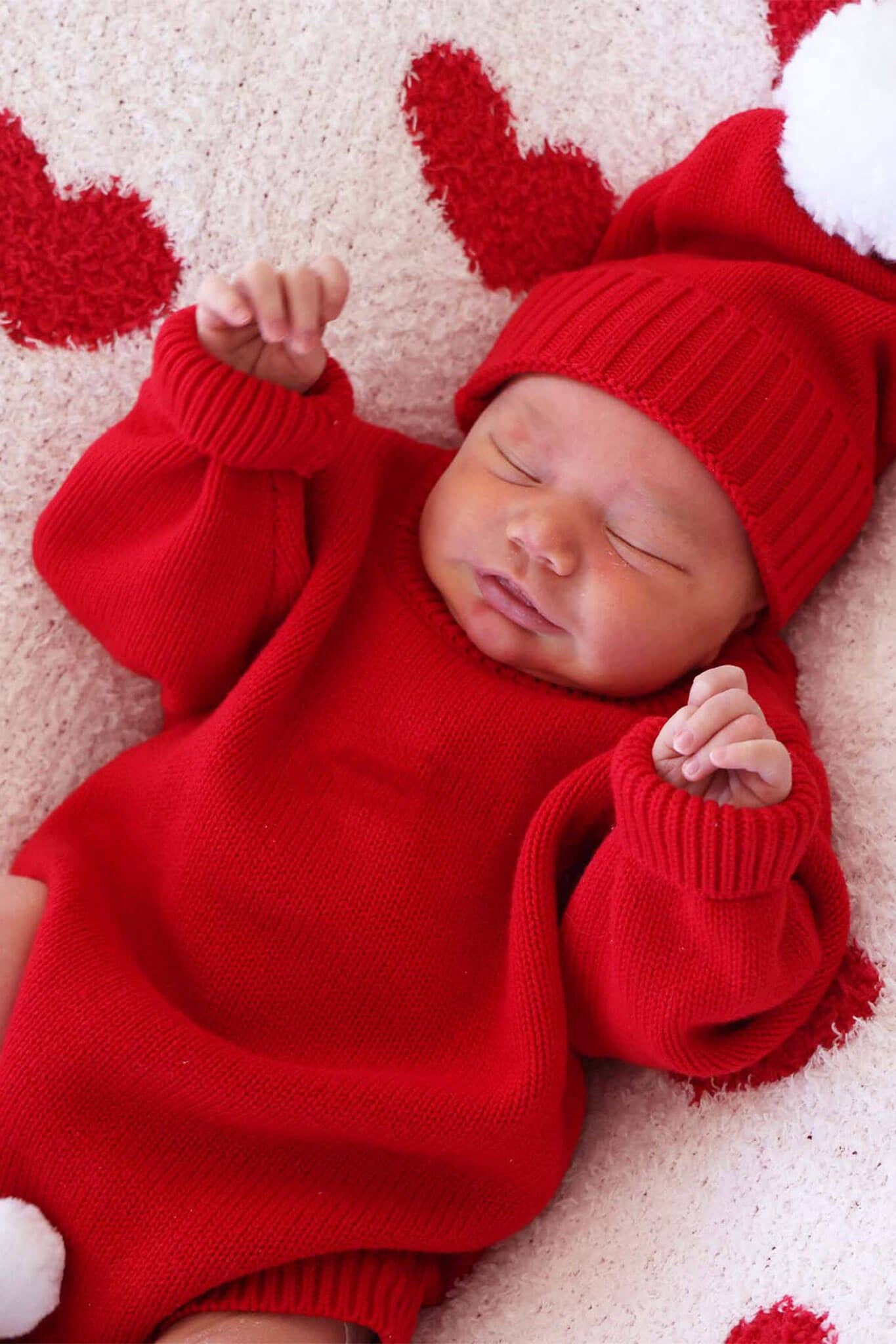 Knit Sweater Bubble Romper