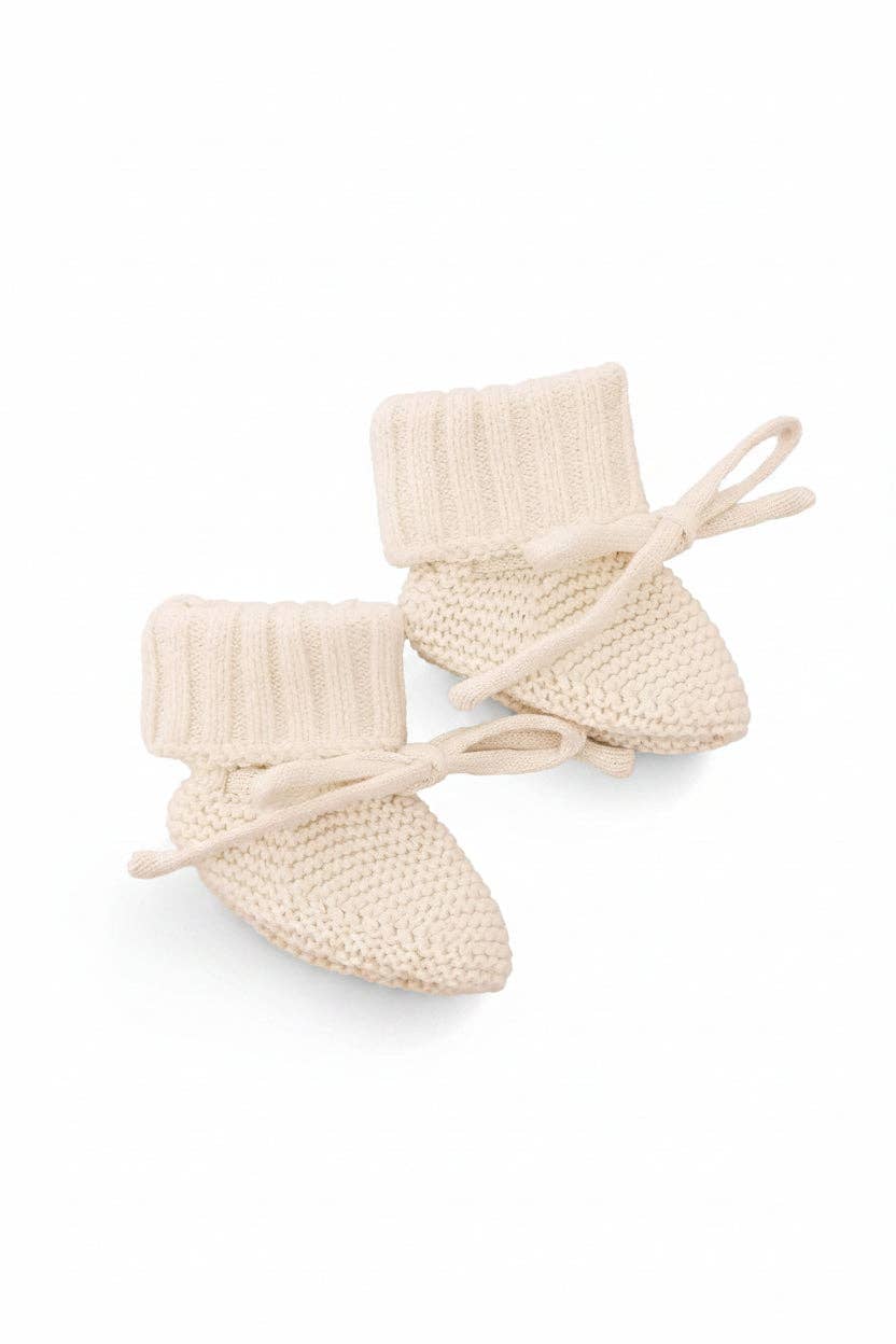 Knit Baby Booties | Ash