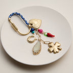 Gold Lucky Charm Keychain | Clover & Heart — Frem