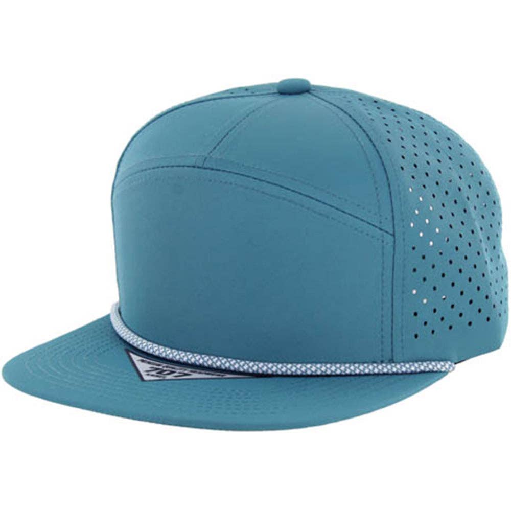 BLANK 7 PANEL HYDRO WITH ROPE SNAPBACK CAP - Premium hat from Zion Brand - Just $14! Shop now at Pat's Monograms