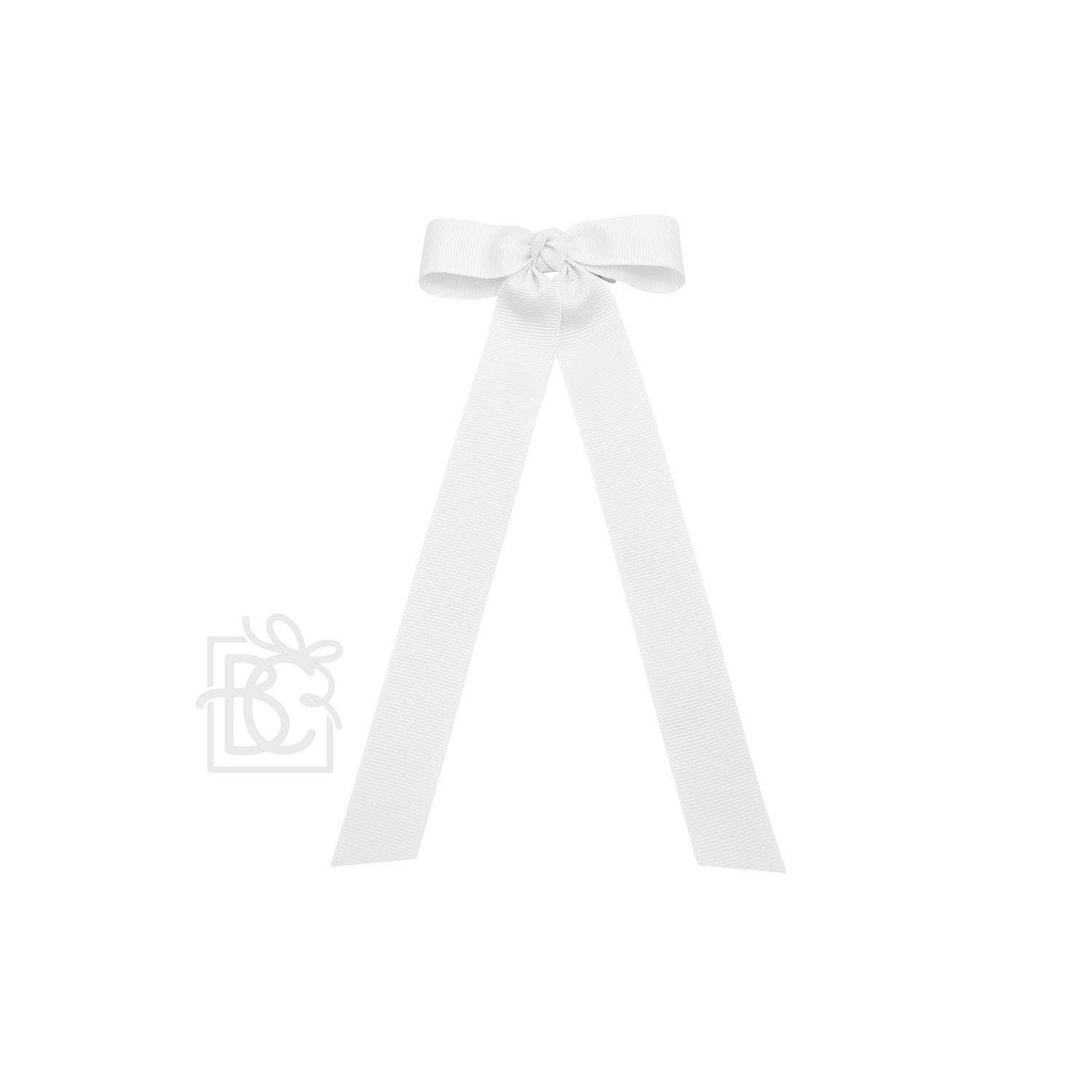 FLAT BOW W/ 7" STREAMERS ON ALLIGATOR CLIP - Premium Hair Bows from Beyond Creations, LLC - Just $9.95! Shop now at Pat's Monograms