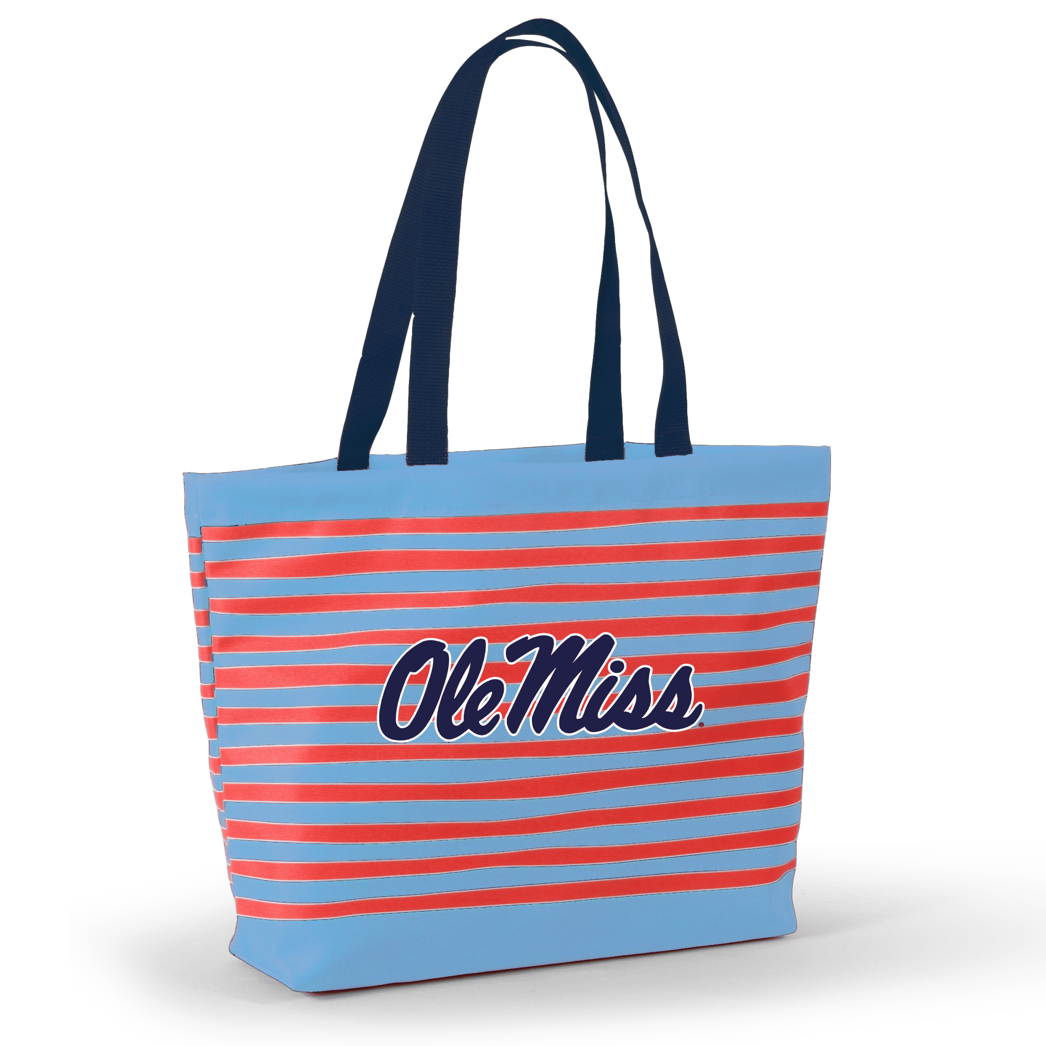 Ole Miss Wavy Striped Tote - Premium tote bag from Desden - Just $25.95! Shop now at Pat's Monograms