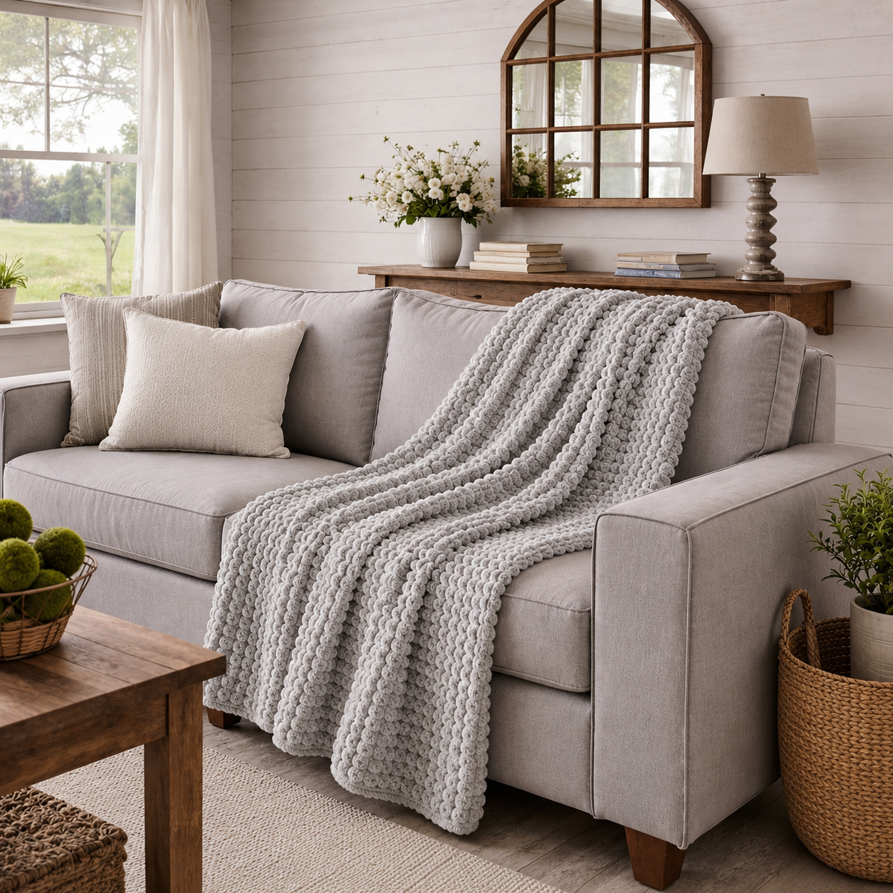 Textured Waffle Large Throw Blanket - 60"x80" - Premium blanket from Fennco Styles - Just $38! Shop now at Pat's Monograms