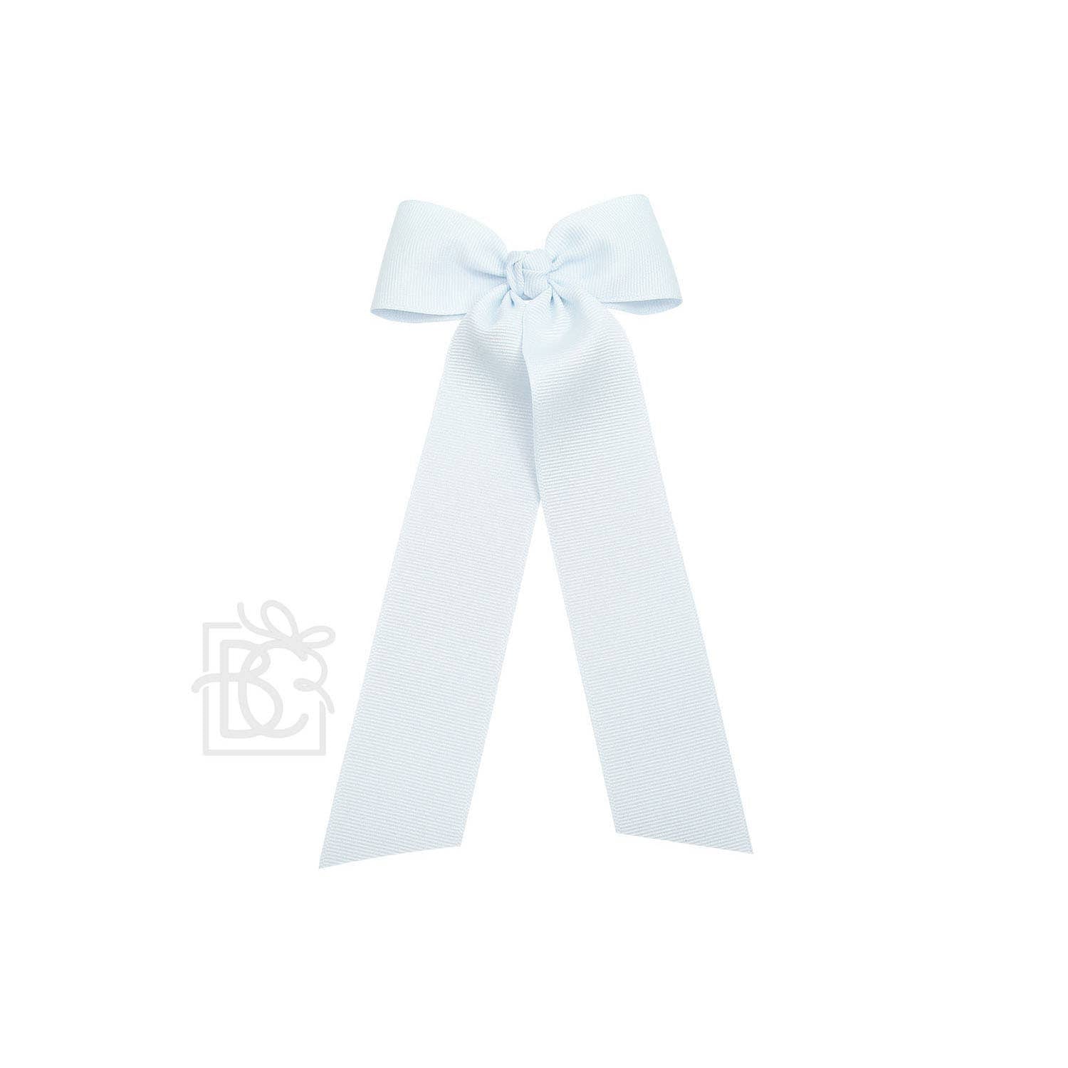 FLAT BOW W/ 7" STREAMERS ON ALLIGATOR CLIP - Premium Hair Bows from Beyond Creations, LLC - Just $9.95! Shop now at Pat's Monograms