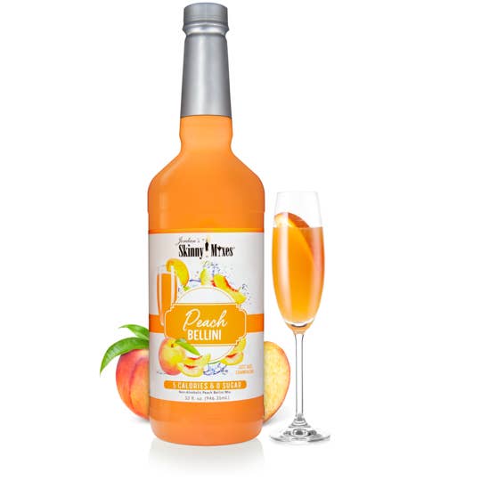 Peach Bellini Mix - Sugar Free Mixer - Premium syrup from Jordan's Skinny Mixes - Just $9.59! Shop now at Pat's Monograms