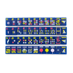 Amahj Line navy signature engraved American mahjong tile set