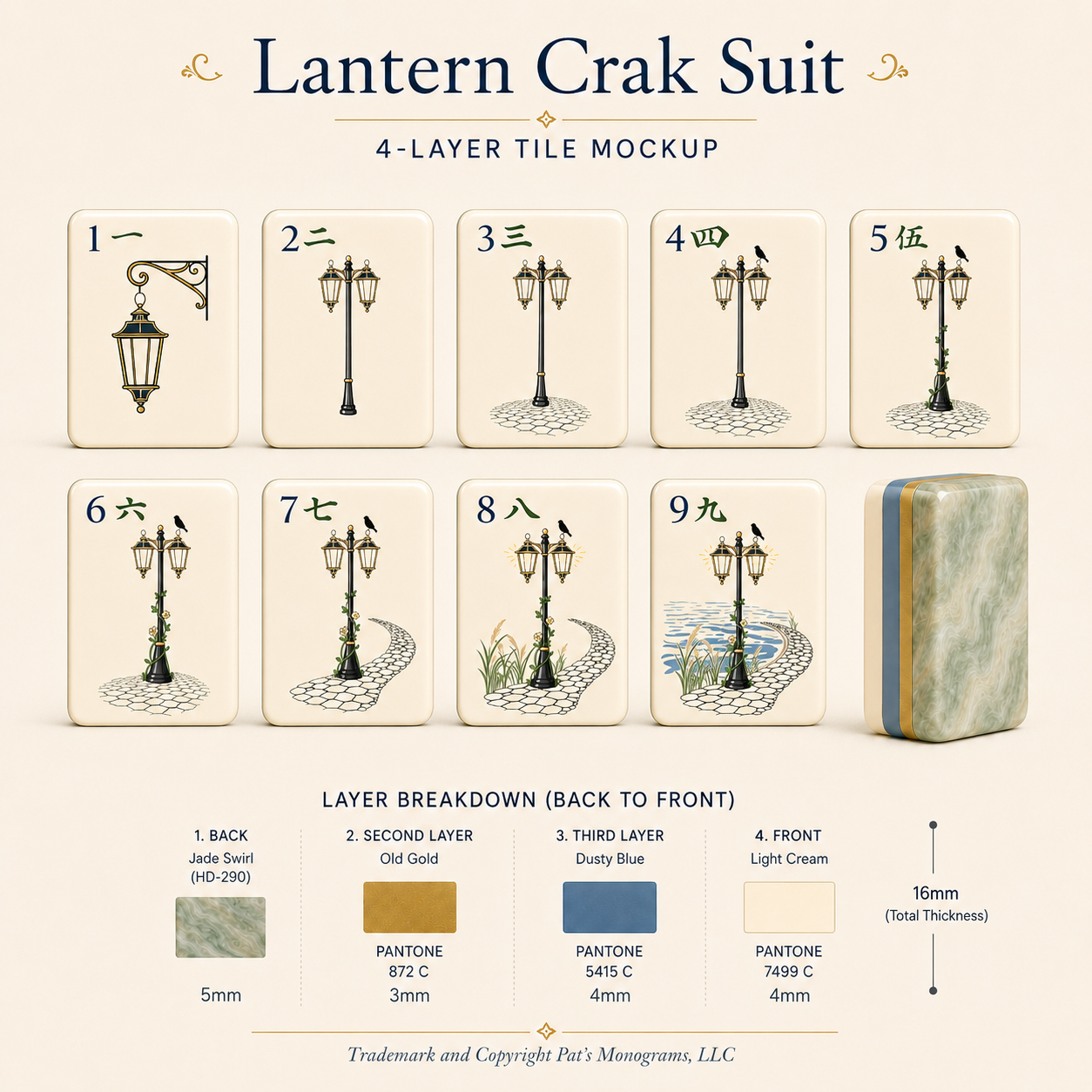 Southern Theme Mahjong Set - Premium Mahjong from Pat's Monograms - Just $450! Shop now at Pat's Monograms