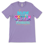 Spectrum of Possibilities - Autism Acceptance - Premium T-Shirts from Pat's Monograms - Just $24.95! Shop now at Pat's Monograms