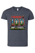 I Tackled 100 Days of School - Premium T-Shirts from Pat's Monograms - Just $24.95! Shop now at Pat's Monograms