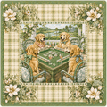 Golden Hour — Golden Retriever Mahjong Mat | Paws & Tiles Collection - Premium Mahjong from Told in Tiles - Just $80! Shop now at Pat's Monograms