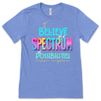 Spectrum of Possibilities - Autism Acceptance - Premium T-Shirts from Pat's Monograms - Just $24.95! Shop now at Pat's Monograms