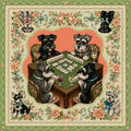 Schnauzer Society — Miniature Schnauzer Mahjong Mat | Paws & Tiles Collection - Premium Mahjong from Told in Tiles - Just $80! Shop now at Pat's Monograms