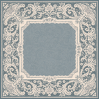 Something Blue — Steel Blue Lace Mahjong Mat - Premium Mahjong from Told in Tiles - Just $80! Shop now at Pat's Monograms