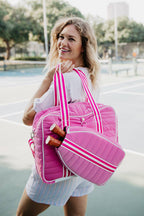 Pickleball Tote Bag (Hot Pink) - Premium Bags and Totes from Katydid - Just $76.95! Shop now at Pat's Monograms