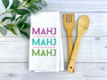 Mahjong Kitchen Towel - MAHJ - Premium Kitchen Towel from Canary Road - Just $15.95! Shop now at Pat's Monograms
