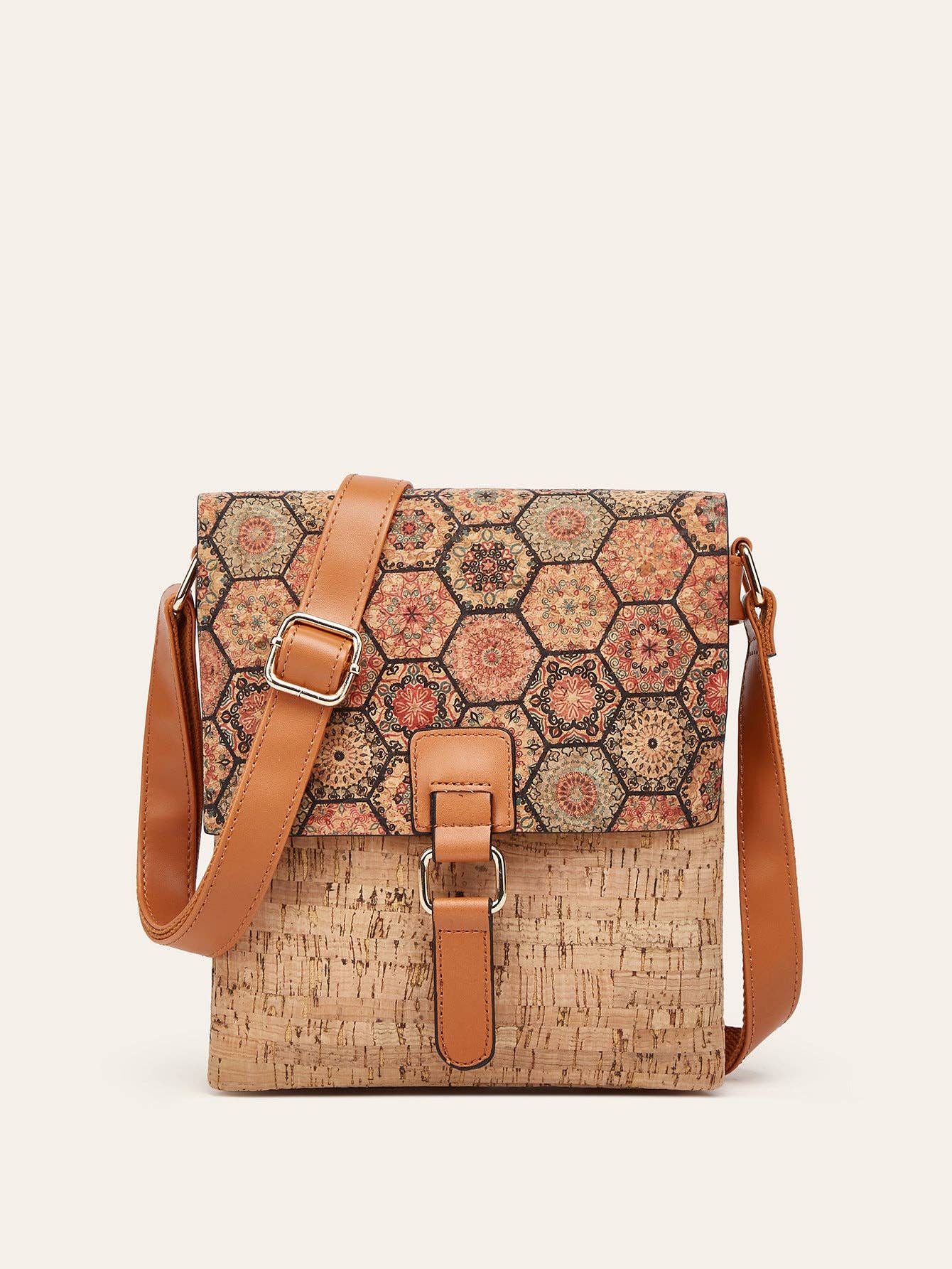Cork Shoulder Bag Vintage Style Crossbody Bag - Premium Handbag from Golden Hour Boutique - Just $48.95! Shop now at Pat's Monograms