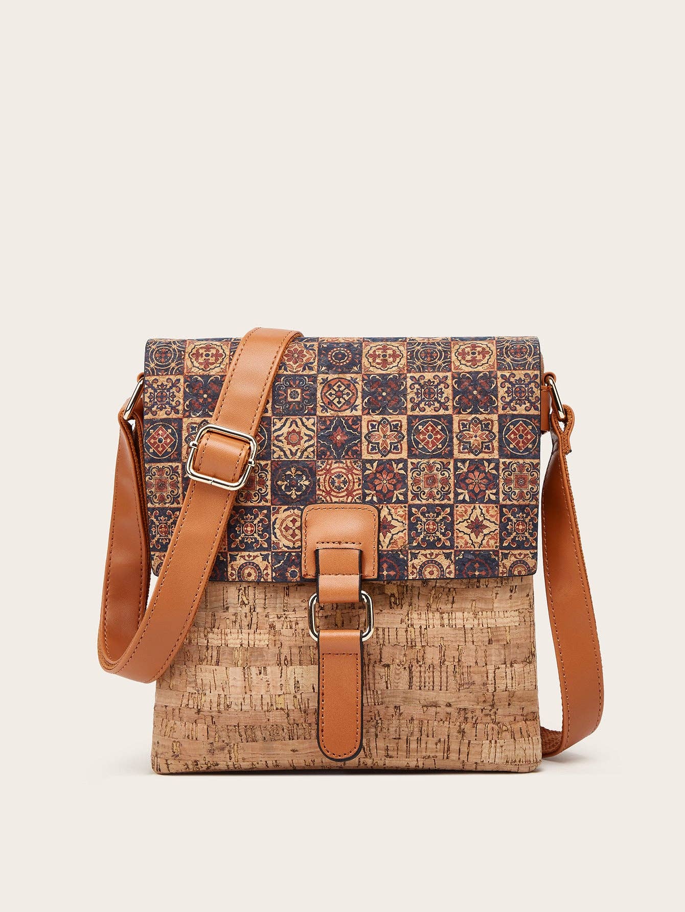 Cork Shoulder Bag Vintage Style Crossbody Bag - Premium Handbag from Golden Hour Boutique - Just $48.95! Shop now at Pat's Monograms