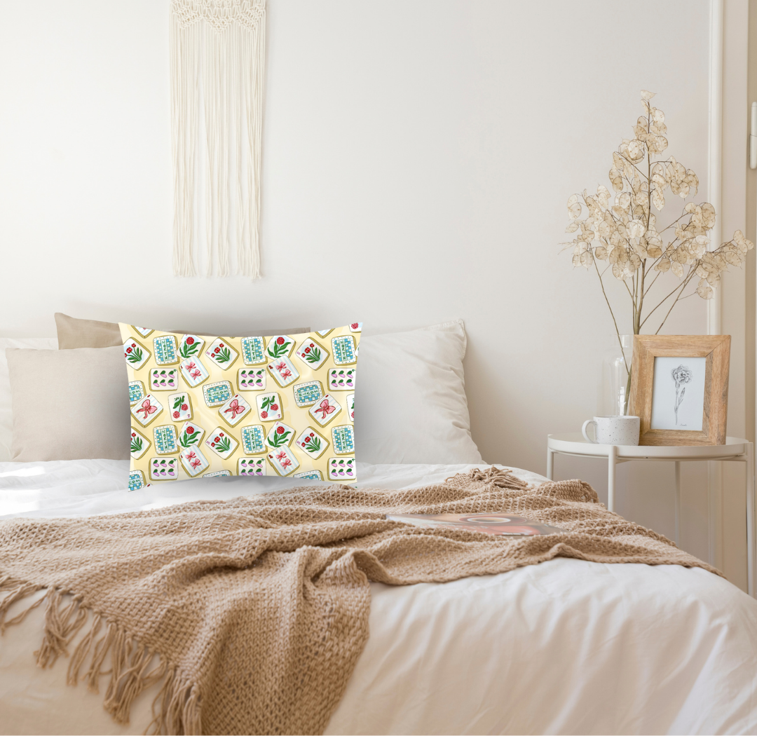 Mahjong Satin Pillowcase