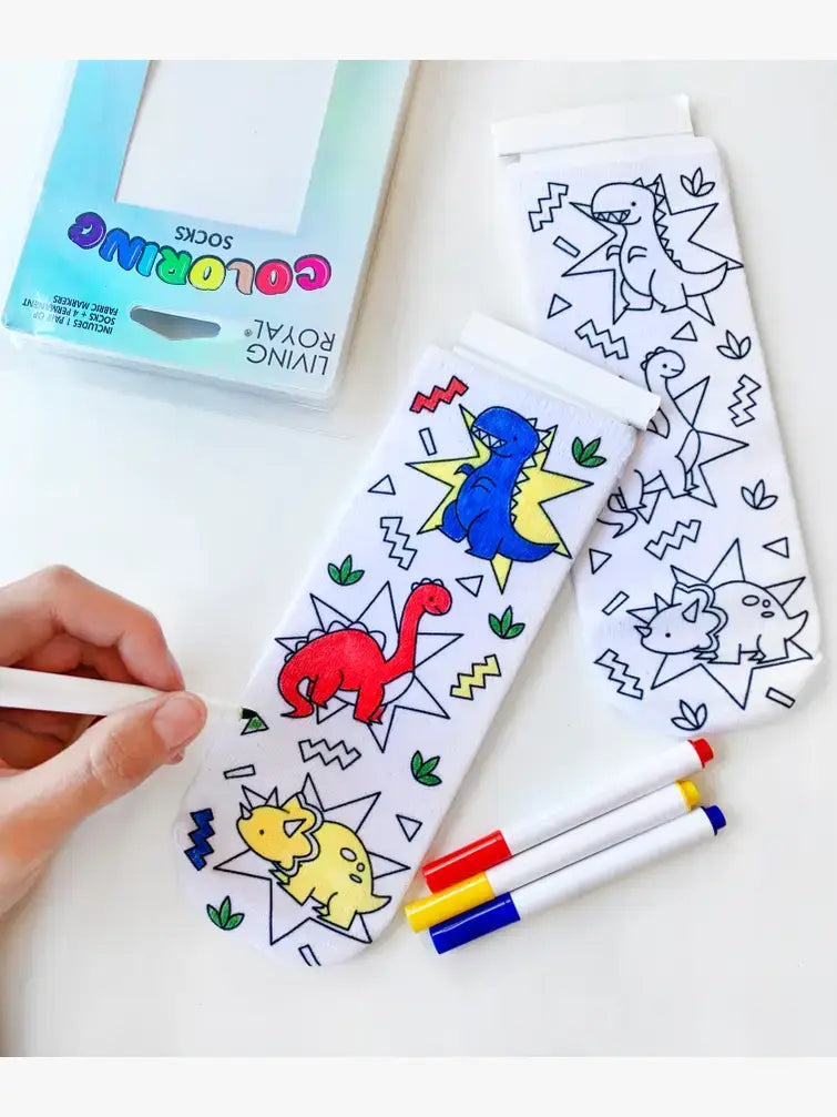 Ankle Socks - DIY Coloring Kit - Arctic Animals - Premium socks from Living Royal - Just $9.95! Shop now at Pat's Monograms