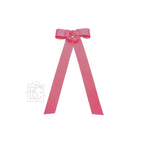 FLAT BOW W/ 7" STREAMERS ON ALLIGATOR CLIP - Premium Hair Bows from Beyond Creations, LLC - Just $9.95! Shop now at Pat's Monograms