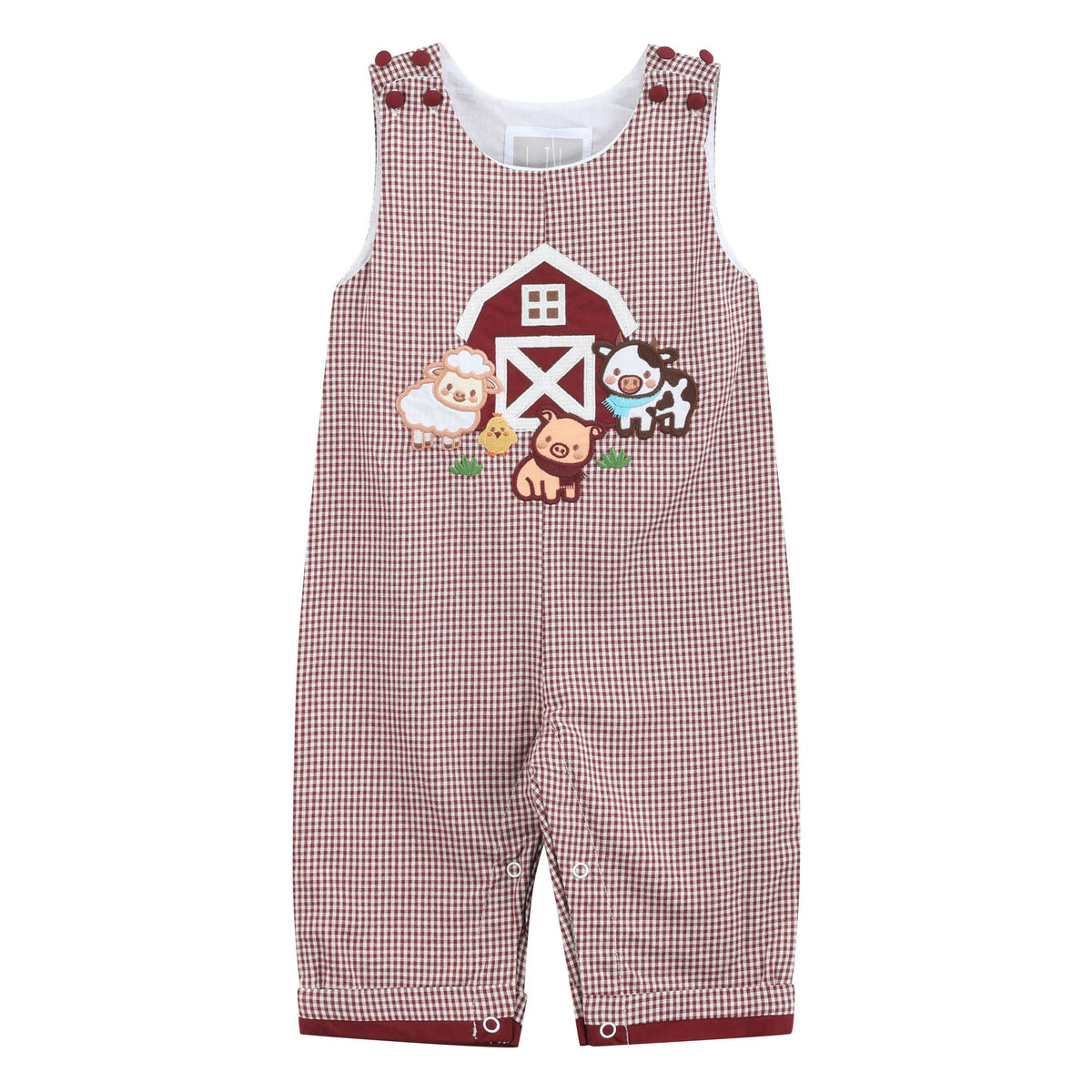 Red and Cream Gingham Farm Longalls — Lil Cactus