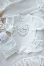 Knit Sweater Bubble Romper
