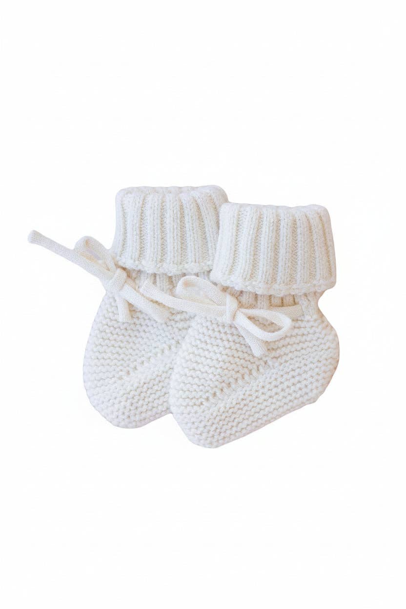 Knit Baby Booties | Ash