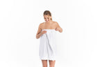Seersucker Spa Wrap - White - Premium spa wrap from Bella Sleep + Spa - Just $52! Shop now at Pat's Monograms