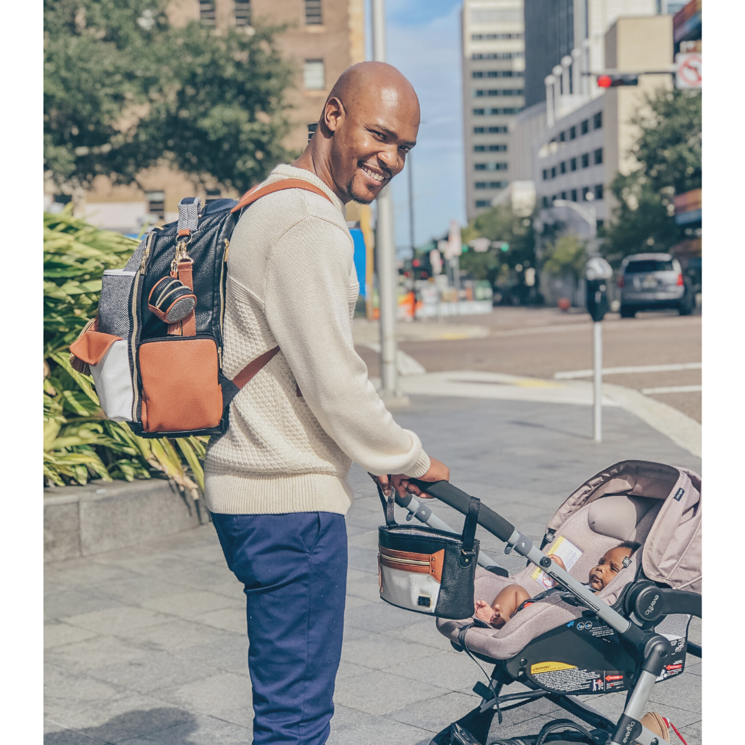Coffee & Cream Travel Stroller Caddy - Premium Baby Accessories from Itzy Ritzy - Just $34.99! Shop now at Pat's Monograms