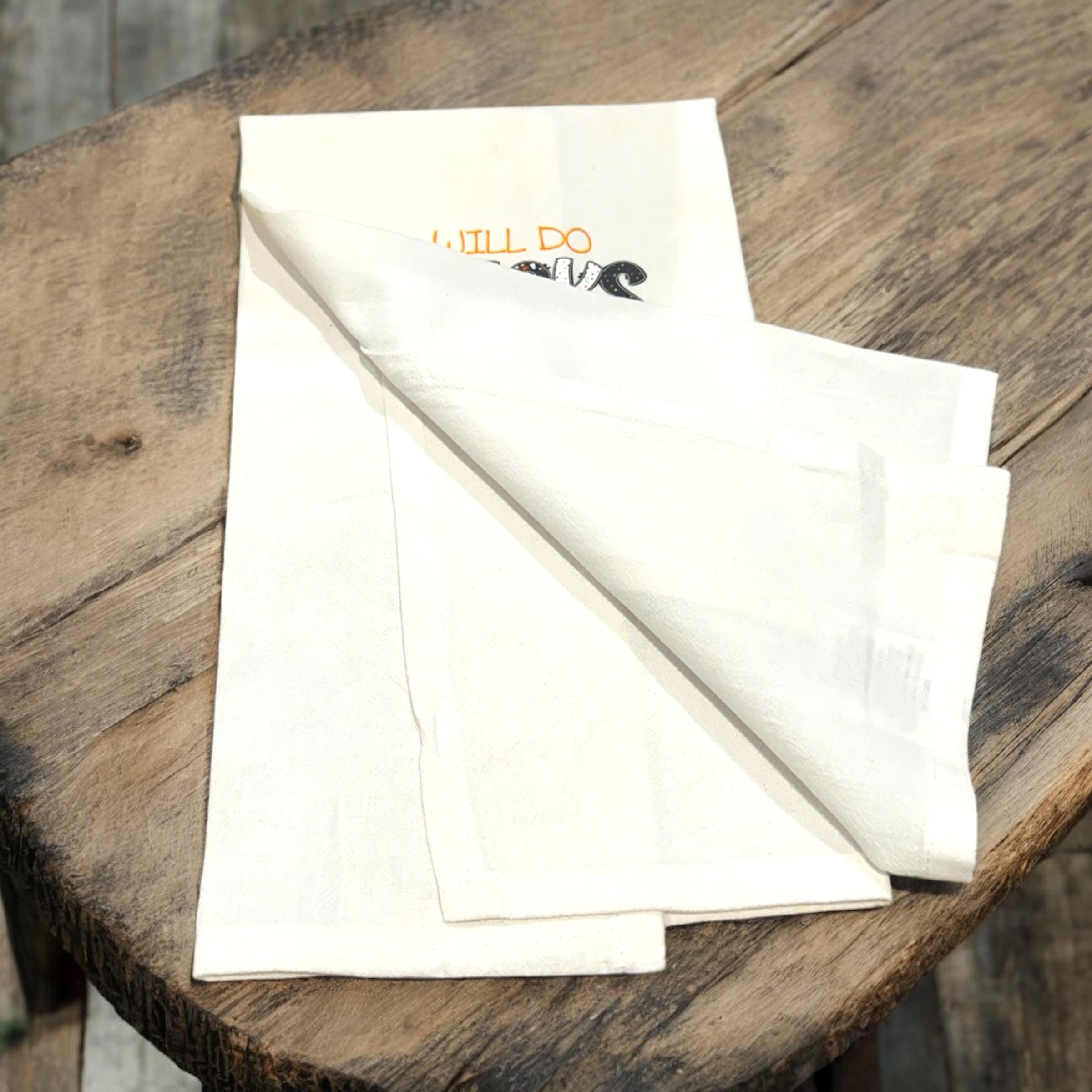 Siberian Husky - Will Do Tricks for Treats Tea Towel - Premium Kitchen Towel from Pat's Monograms - Just $14.95! Shop now at Pat's Monograms
