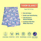 Unicorn Plush Throw Blanket - Premium Bags and Totes from Wildkin - Just $49.95! Shop now at Pat's Monograms