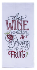 Wine Serving Flour Sack Towel - Premium Dish Towel from Kay Dee Designs - Just $8.95! Shop now at Pat's Monograms